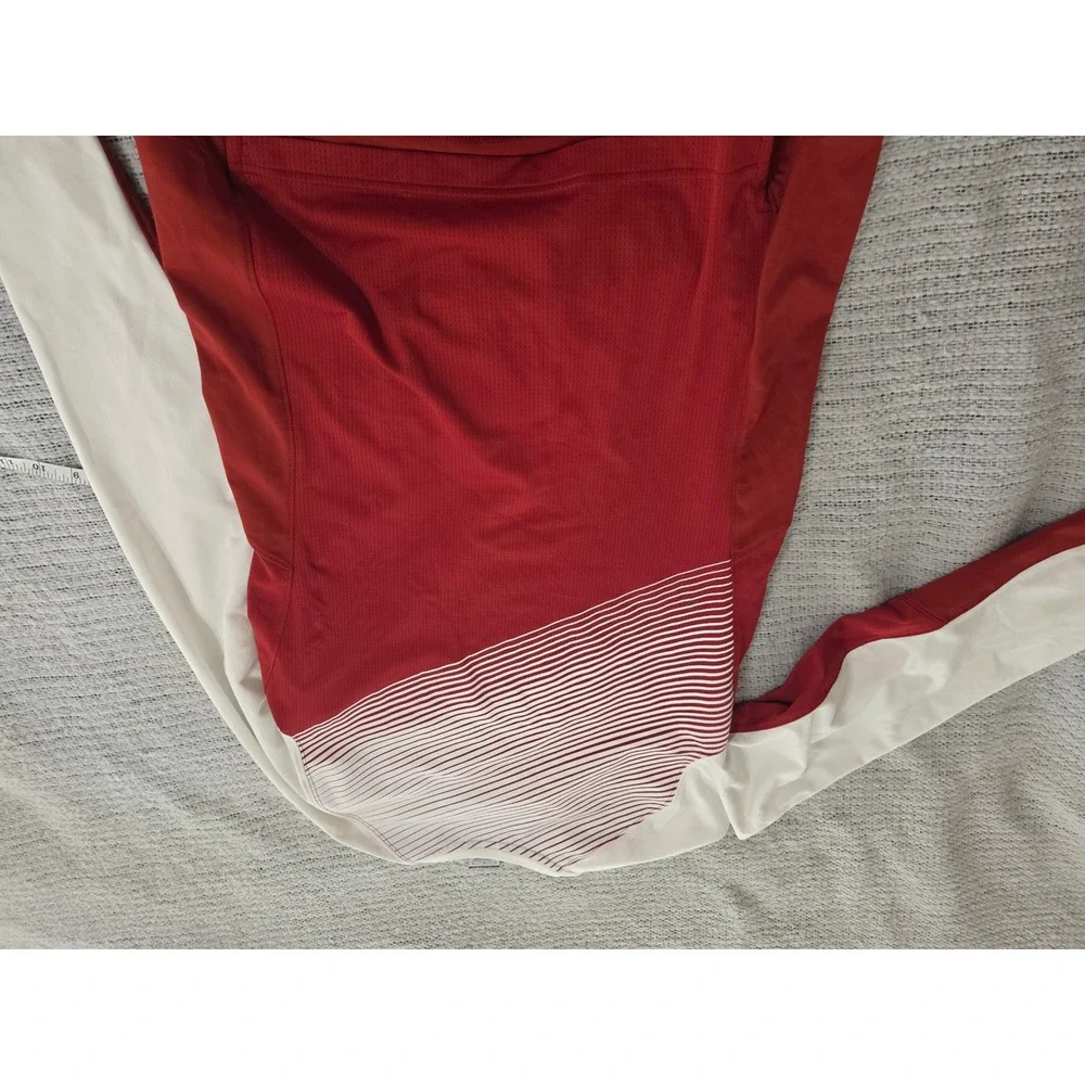 Nike Arkansas Razorbacks Dri-FIT Long Sleeve Shirt Mens Medium Red White HO14